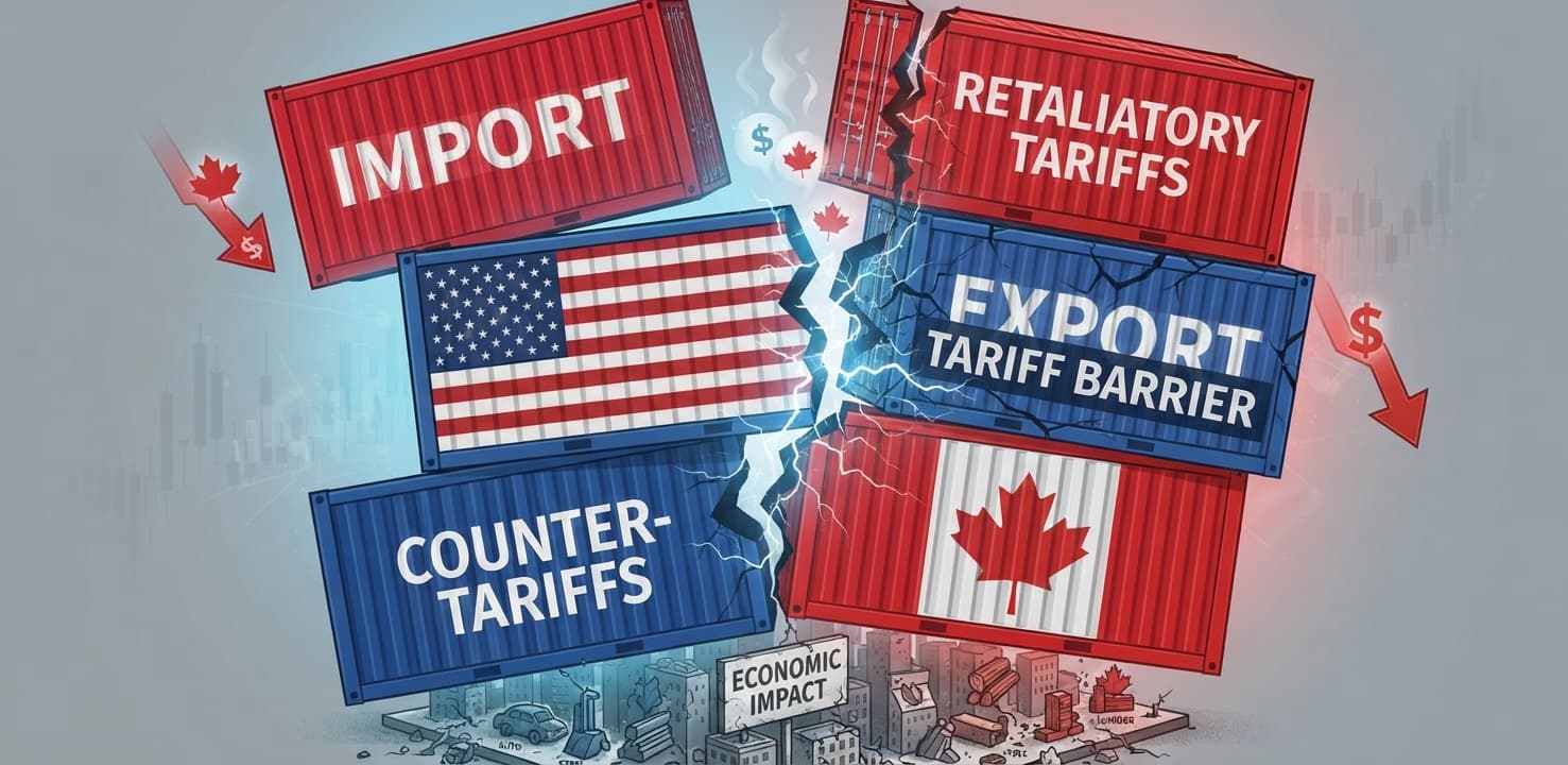 Illustration of US Canada Tarrif